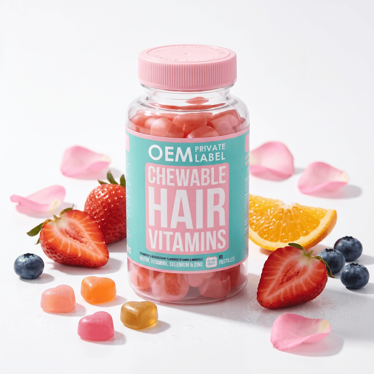Hair Vitamins — Chewable Gummies
